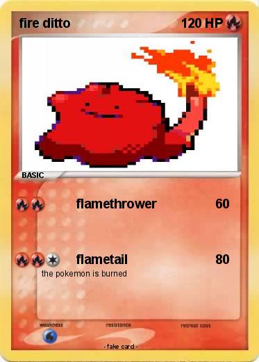 Pokemon fire ditto