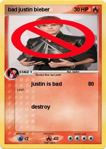 Pokemon bad justin bieber
