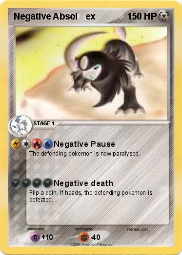 Pokemon Negative Absol   ex