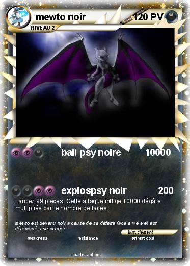 Pokemon mewto noir