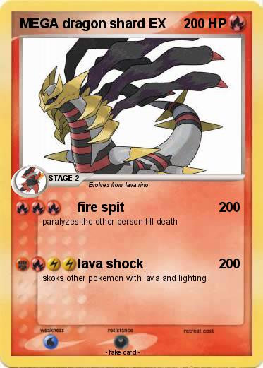 Pokemon MEGA dragon shard EX