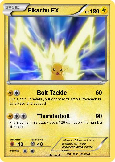Pokemon Pikachu EX