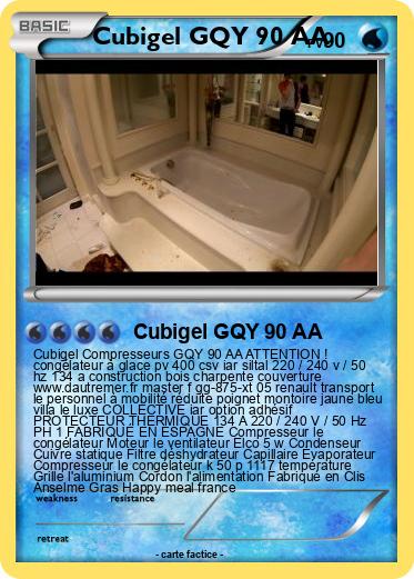 Pokemon Cubigel GQY 90 AA