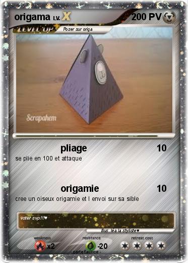 Pokemon origama