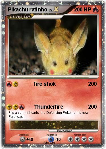 Pokemon Pikachu ratinho