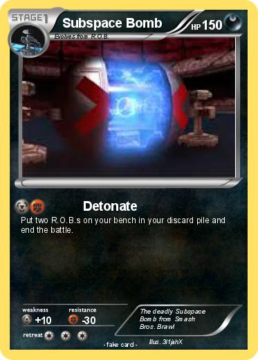 Pokemon Subspace Bomb