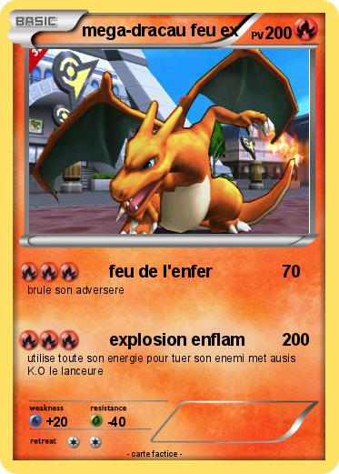 Pokemon mega-dracau feu ex