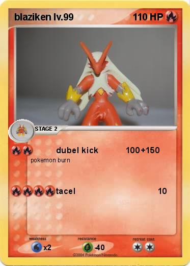 Pokemon blaziken lv.99