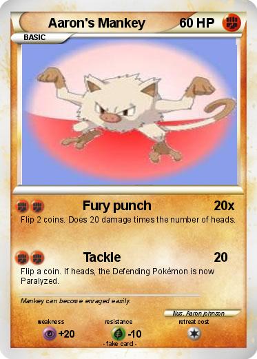 Pokemon Aaron's Mankey