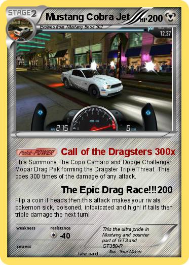 Pokemon Mustang Cobra Jet