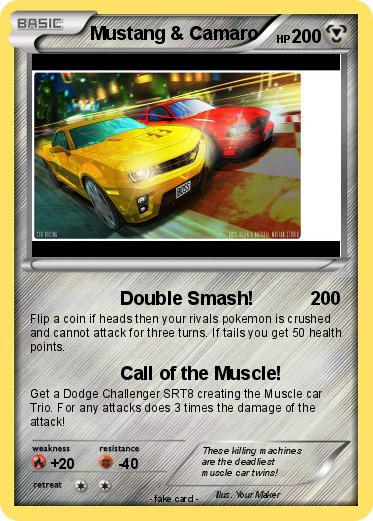 Pokemon Mustang & Camaro