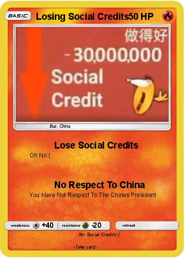 Pokemon Losing Social Credits