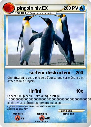 Pokemon pingoin niv.EX