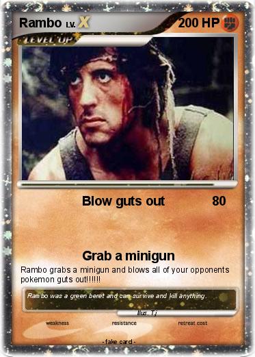 Pokémon Rambo 76 76 - Blow guts out - My Pokemon Card