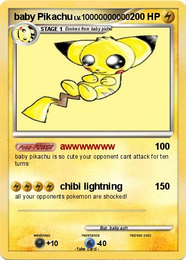 Pokemon baby Pikachu