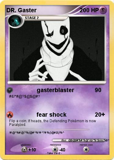 Pokemon DR. Gaster