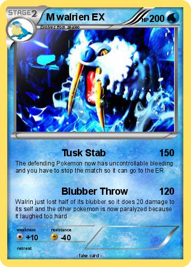 Pokemon M walrien EX
