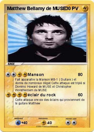 Pokemon Matthew Bellamy de MUSE