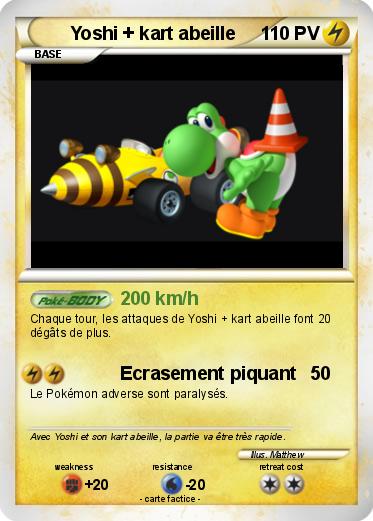 Pokemon Yoshi + kart abeille