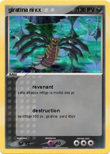 Pokemon giratina niv.x