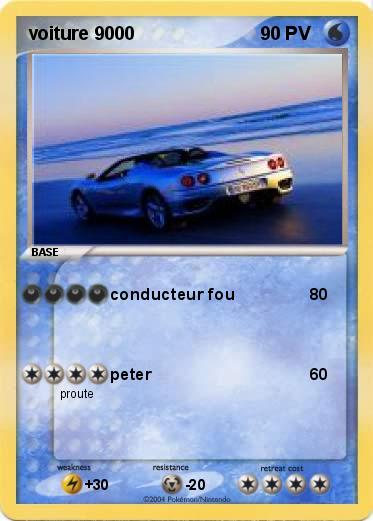 Pokemon voiture 9000
