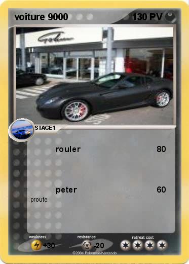 Pokemon voiture 9000