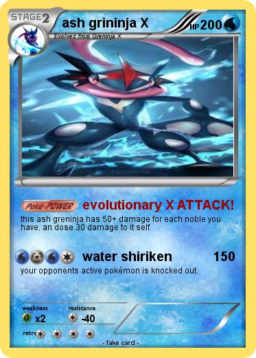 Pokemon ash grininja X