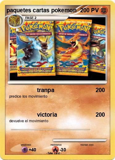 Pokemon paquetes cartas pokemon