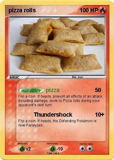 Pokemon pizza rolls