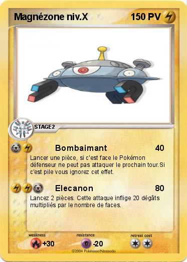 Pokemon Magnézone niv.X
