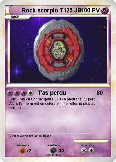 Pokemon Rock scorpio T125 JB