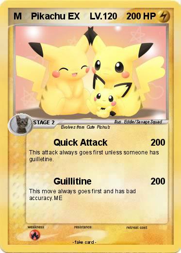 Pokemon M    Pikachu EX    LV.120