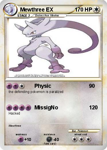 Pokemon Mewthree EX