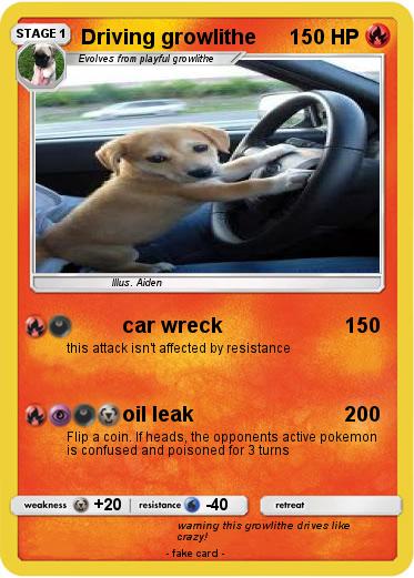 Pokemon Driving growlithe