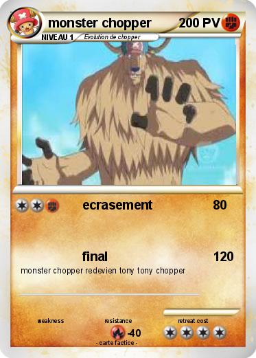 Pokemon monster chopper