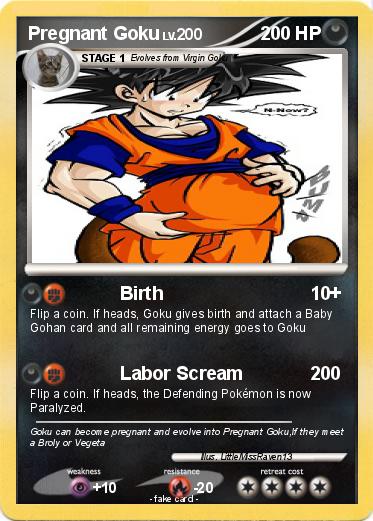 Pokemon Pregnant Goku