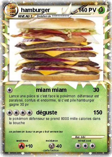 Pokemon hamburger
