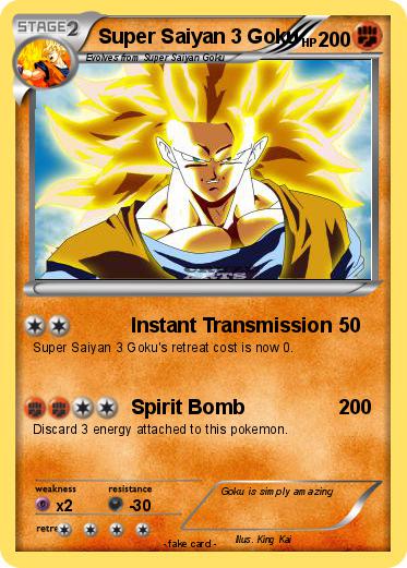 Pokemon Super Saiyan 3 Goku