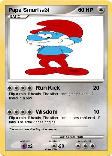 Pokemon Papa Smurf