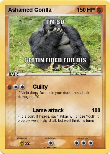 Pokemon Ashamed Gorilla