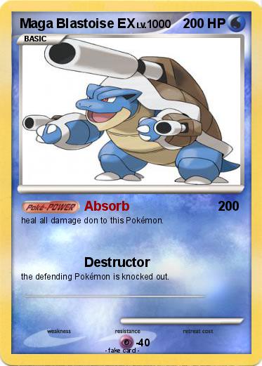 Pokemon Maga Blastoise EX