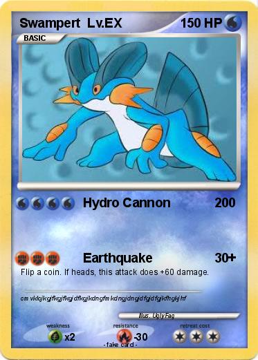 Pokemon Swampert  Lv.EX
