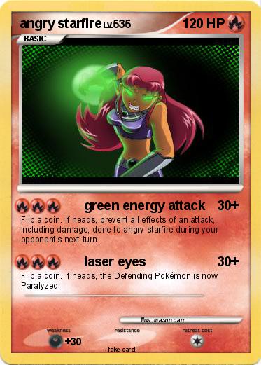 Pokemon angry starfire