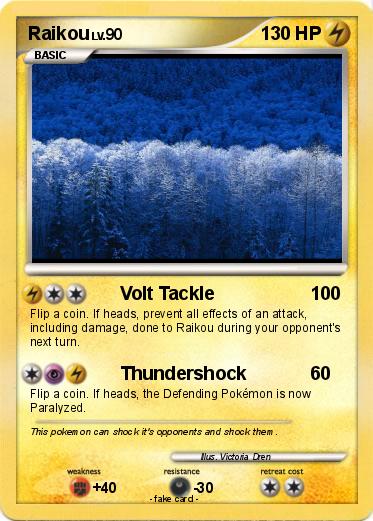 Pokemon Raikou