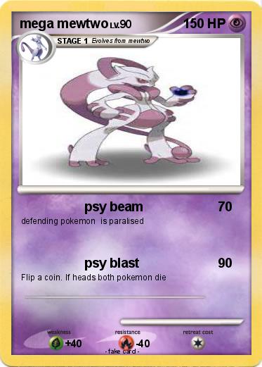 Pokemon mega mewtwo