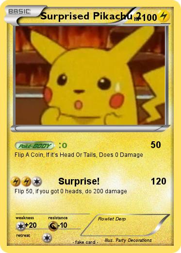 Pokemon Surprised Pikachu 2
