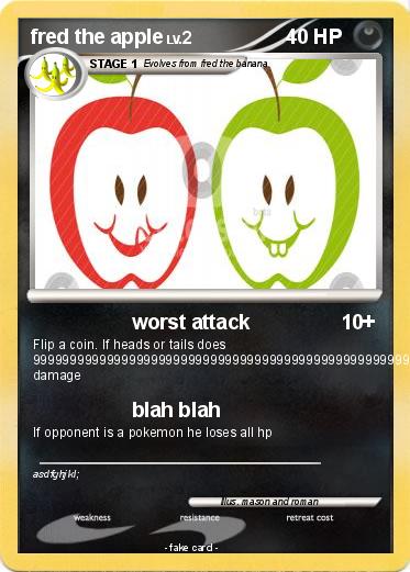 Pokemon fred the apple