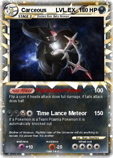 Pokemon Carceous      LVL.EX