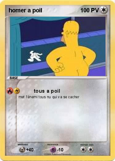 Pokemon homer a poil