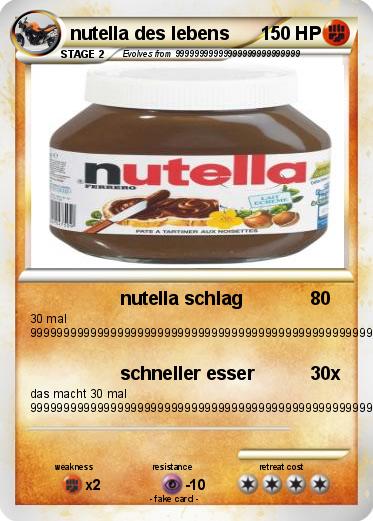 Pokemon nutella des lebens